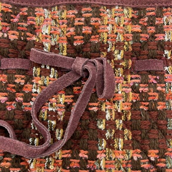 Vera Bradley Tweed Purse Suede Straps Limited Edition - Picture 2 of 4